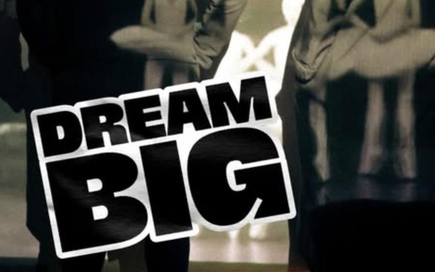 Big text in caps letters saying 